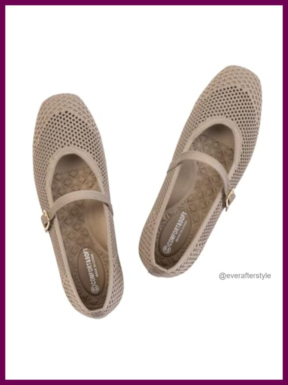 Women's Knitted Mesh Square Toe Slip-On Flats Comfortable Washable